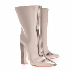 Ada De Angela Boots Meissa Silver Mirror