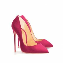 Ada De Angela Alhena Fuchsia Suede Shoes