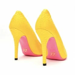 YS Shoes Noa Yellow Python