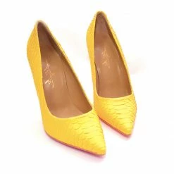 YS Shoes Noa Yellow Python
