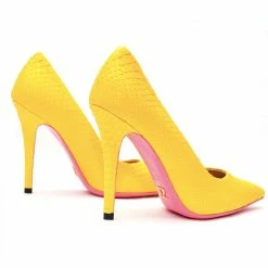 YS Shoes Noa Yellow Python