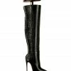 Ada De Angela Boots Salm Black Alligator