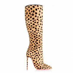 Ada De Angela Boots Vega Cheetah Fur Botta