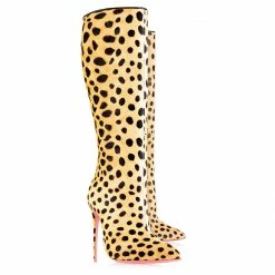 Ada De Angela Boots Vega Cheetah Fur Botta